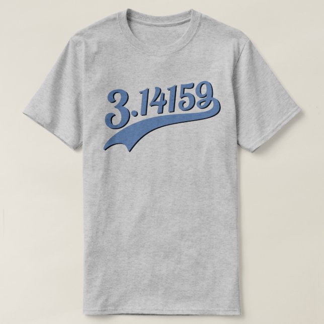 Équipe Pi 3.14159 T-shirt bleu (Design devant)