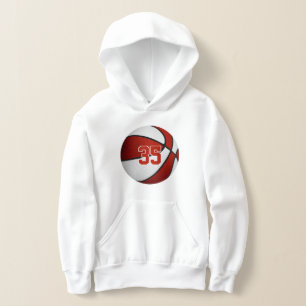 équipe rouge blanc couleurs jersey numéro de baske