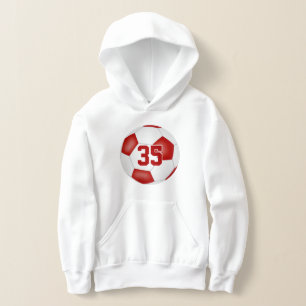 équipe rouge blanc couleurs jersey numéro soccer