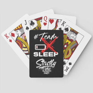 Équipe Sans Dormir Refroidissez Les Cartes De Jeu