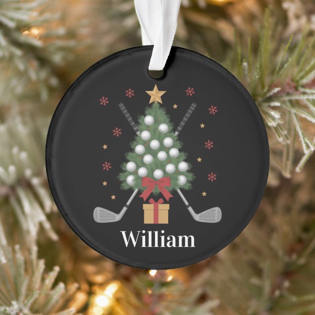 Équipement de golf personnalisé avec nom Noël  (Arbre)