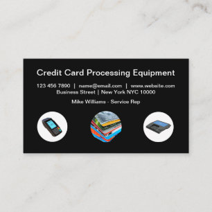 Équipement de traitement de carte de crédit Cartes