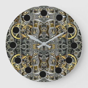 Équipements de métal en vapeur Horloge ronde