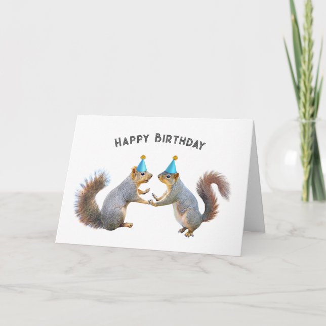 Equipes avec Casquettes de fête Carte d'anniversai (Devant)