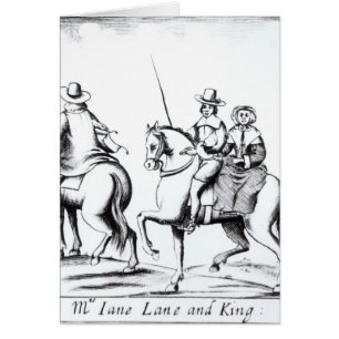 Équitation de Mme Jane Lane avec le Roi Charles I