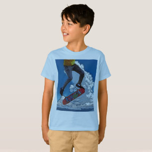 équitation du vent - Skateboarder T-Shirt