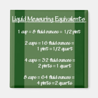 Équivalents de mesure liquide Aimant vert