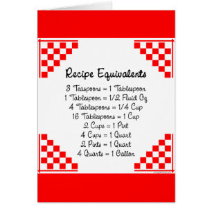 Équivalents de recettes Aide de cuisine