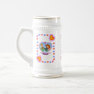 ęr anniversaire - papier, épousant la tasse