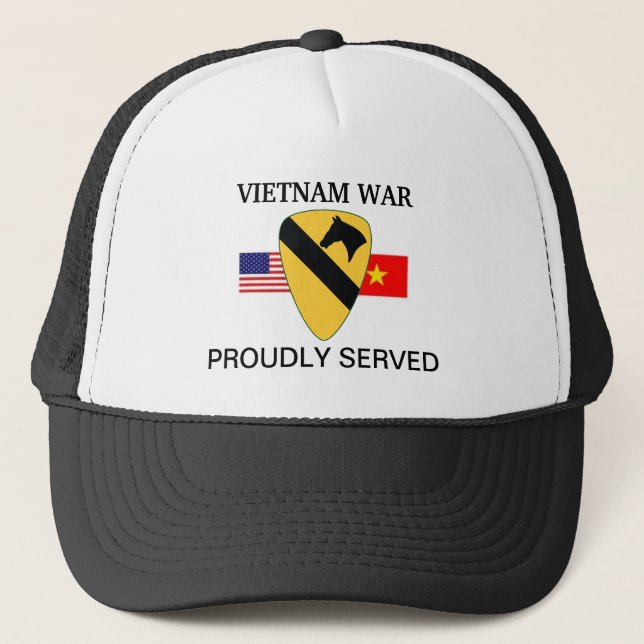 ęr CASQUETTE de DIVISION VIETNAM de CAVALERIE (Devant)