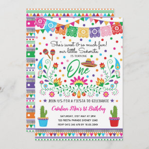 Ęr invitation de fête d'anniversaire de fiesta de