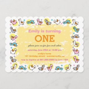 Ęr invitation de fête d'anniversaire du bébé