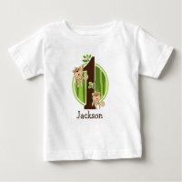 ęr La jungle d'anniversaire Monkeys le T-shirt