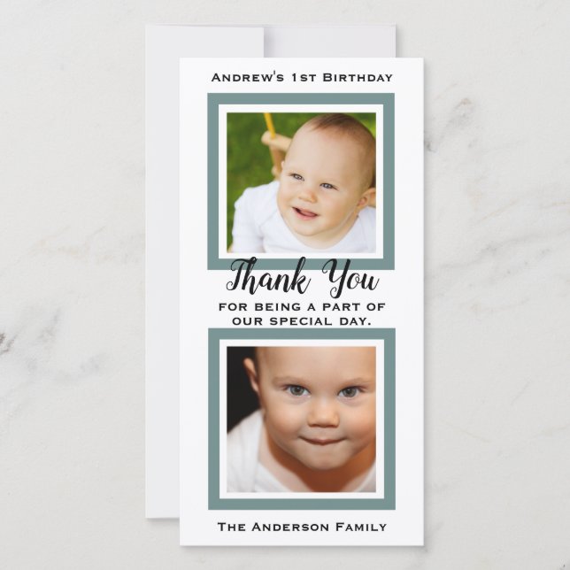 Ęr Merci d'anniversaire de bébé (Devant)