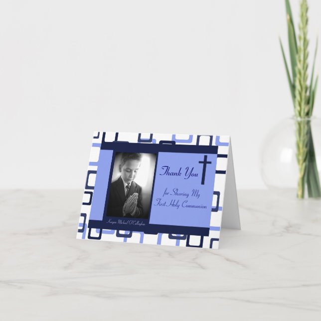 ęr Merci de communion - garçon (Devant)