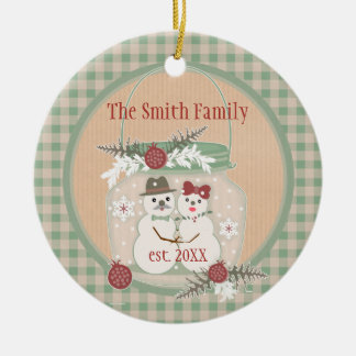 Ęr ornement de photo de Noël de couples faits sur