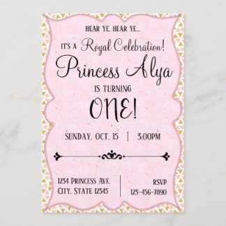 ęr Princesse royale Invitation de célébration