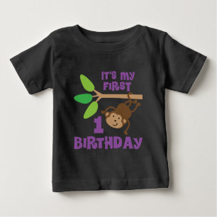 ęr T-shirt d'amant de singe d'anniversaire