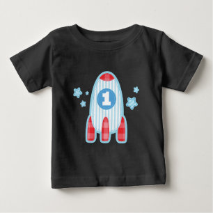 ęr T-shirt de l'espace de bateau de Rocket
