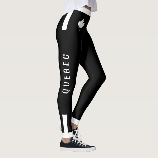 Érable canadien du QUÉBEC Ftiness sur le rouge Leggings