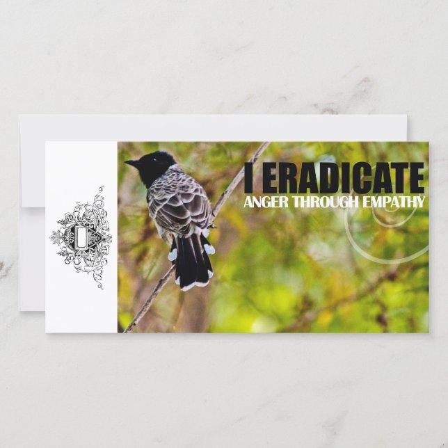 Éradiquer le Carte photo personnalisé de colère (Devant)