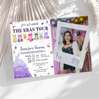 Eras Anniversaire Fête Photo Invitation