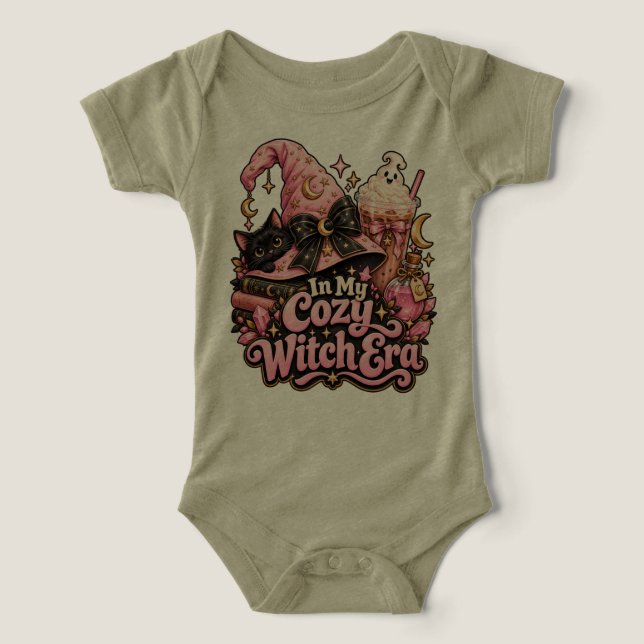 Ère de sorcière confortable Halloween rose mignon (Design Recto)