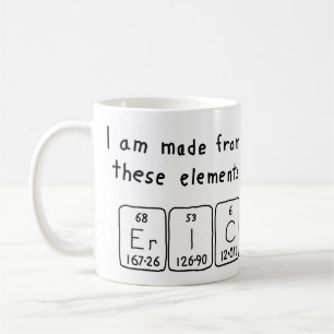 Éric tasse de nom de table périodique