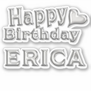 Erica Happy Birthday Autocollants