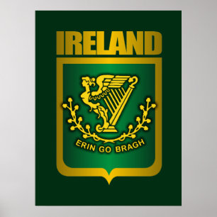 "Erin Go Bragh" Gold Posters & Prints