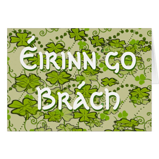Erin Go Bragh phrase gaélique Irlande Forever (Devant Horizontal)