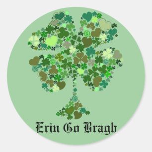 Erin vont autocollant de trèfle de feuille de