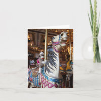 Ernie la carte de note Cheval Carousel de Singe So