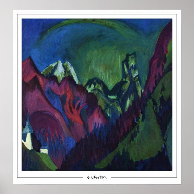 Ernst Ludwig Kirchner Affiche d'art Zedign #221-2 (Devant)