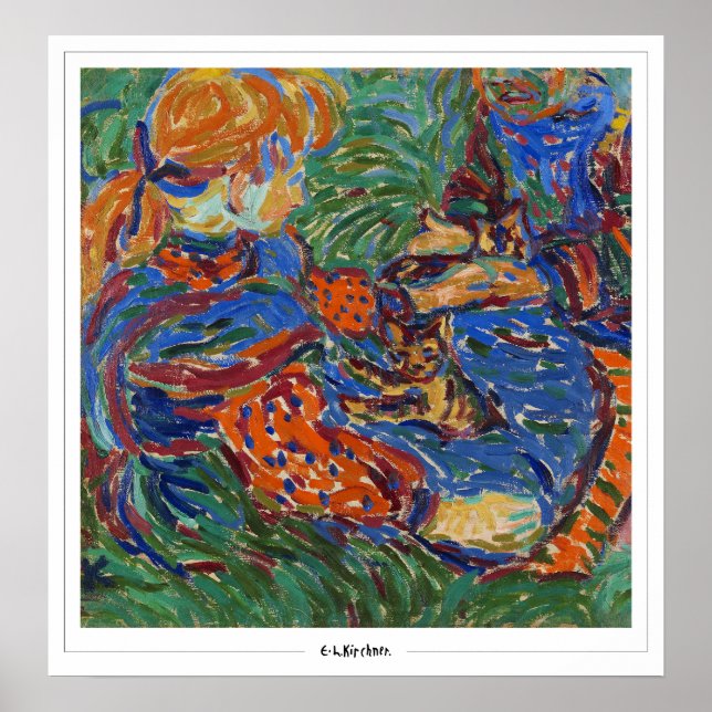 Ernst Ludwig Kirchner Affiche d'art Zedign #260-2 (Devant)