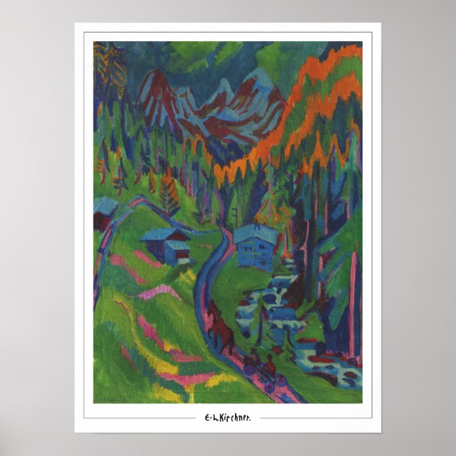 Ernst Ludwig Kirchner Affiche d'art Zedign #497 (Devant)