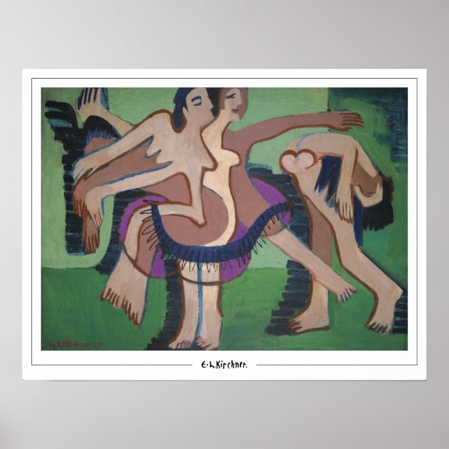 Ernst Ludwig Kirchner Affiche d'art Zedign #537-2 (Devant)