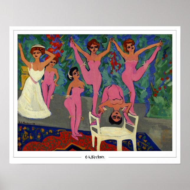 Ernst Ludwig Kirchner Affiche d'art Zedign #549-2 (Devant)