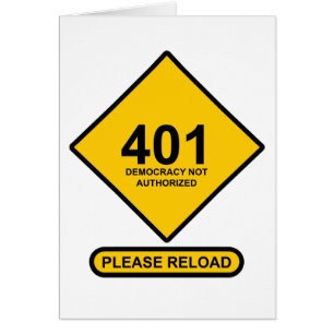 Erreur 401 : Démocratie non autorisée