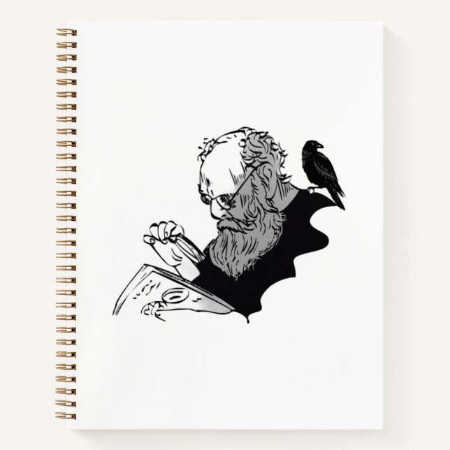 Érudit Dark Academia & Cahier de notes esquisse go (Devant)
