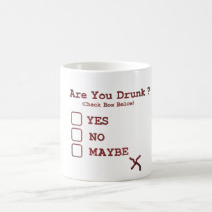 Es-Tu Drunk ? Mug - Drôle Jour Boire Café Cup