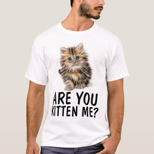 ES-TU EN TRAIN DE ME CUISINER ? T-shirts de chats  (Devant)