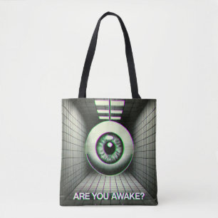 👁️ "Es-Tu Réveillé ?" Sac fourre-tout Weirdcore �