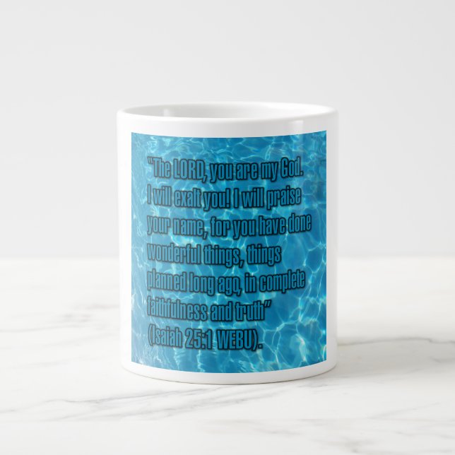 Ésaïe 25:1 WEBU Mug (Devant)
