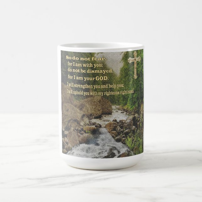 Ésaïe 40:10 Mug chrétien (Centre)