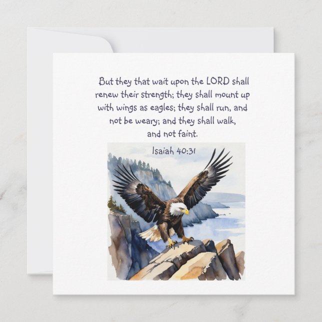 Ésaïe 40:31 Ceux qui attendent sur le Seigneur (Devant)