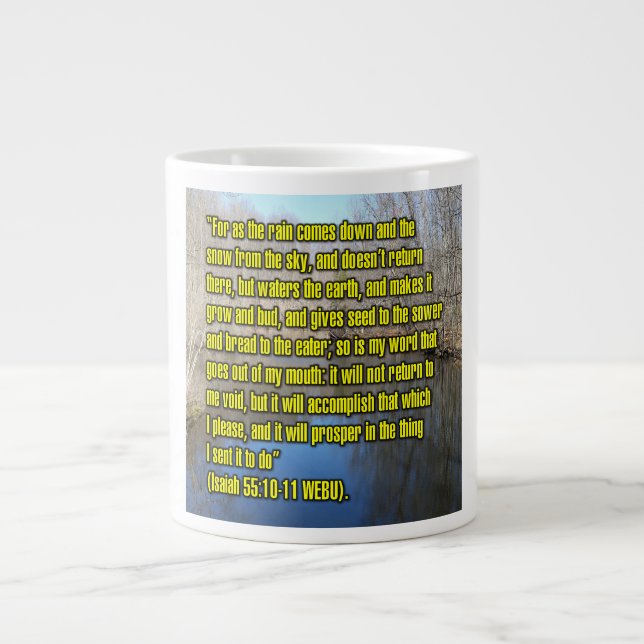 Ésaïe 55:10-11 WEBU Mug (Devant)