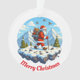 Escalade de montagne Père Noël unique