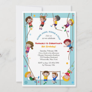 Escalade Invitation pour enfants