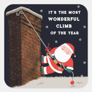 escalade rock Sticker Carré de Noël